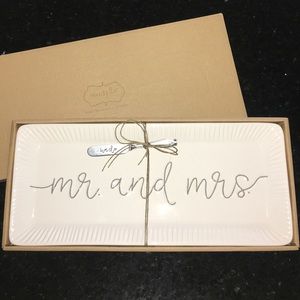 Newly Wed Serving Dish by Mudpie